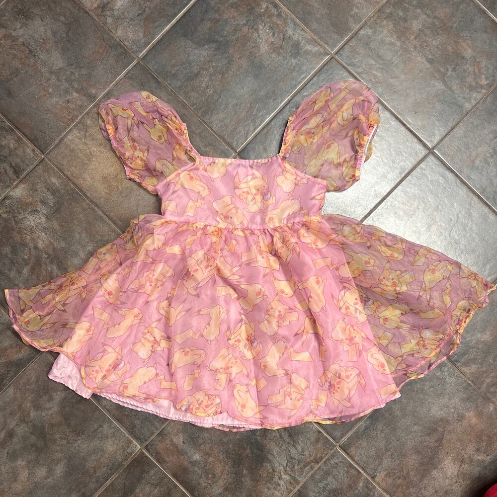 Pokemon Pikachu girls pink dress size 12/14